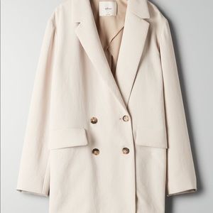 Aritzia Wilfred CHERRELLE Blazer in Bone (Size XS)